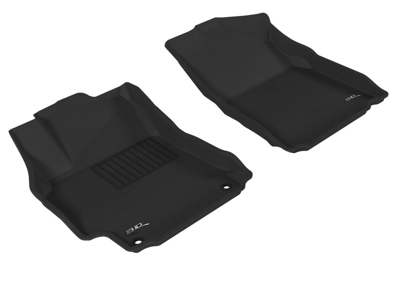 Toyota Camry Hybrid Floor Mats - Front - 3D MAXpider - Kagu - Gray - `12-`14